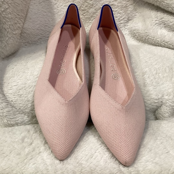 Rothy's Shoes - Rothy's The Point Blush Knit Fabric Slip On Ballet Flats Women’s US 9.5 EU 40.5